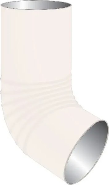 Колено трубы водосточной Скайпрофиль Сливное металлическое D90 - фото