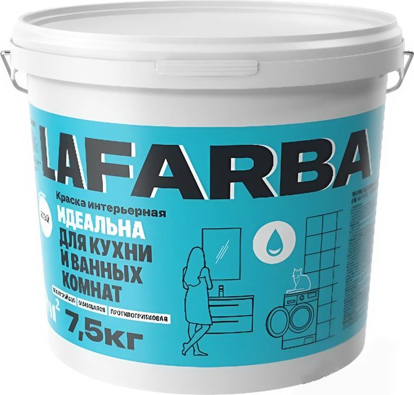 Краска LaFarba Для кухни и ванных комнат ВД-АК-203 - фото