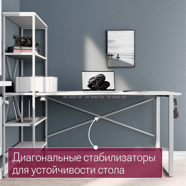 Компьютерный стол Millwood Бостон 1600х800 / 51742_b_b_2