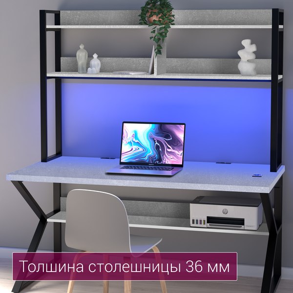 Письменный стол Millwood Кембридж 1600х800 / 51664_bet_ch_2