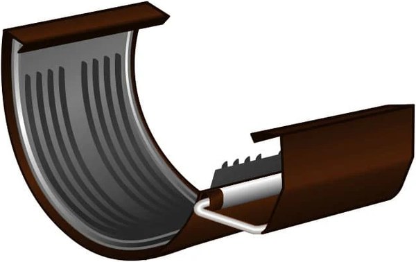 Соединитель желобов Скайпрофиль Металлический 120х63 - фото