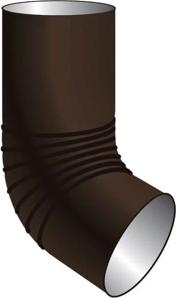 Колено трубы водосточной Скайпрофиль Сливное металлическое D90 - фото