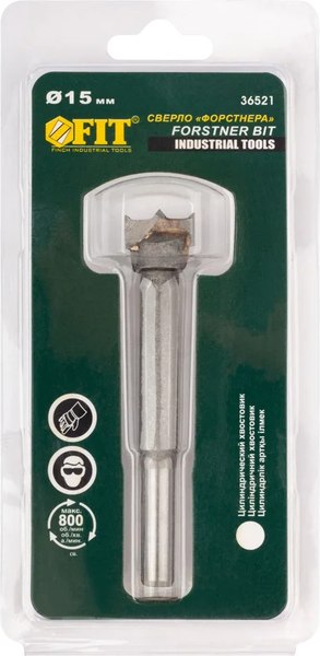 Сверло FIT Форстнера с карбидными вставками 15мм / 36521