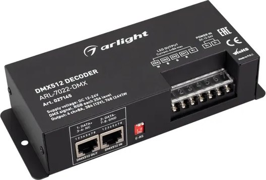 Декодер для светодиодной ленты Arlight ARL-7022-DMX 12-24V / 027145 - фото