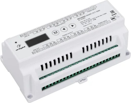 Декодер для светодиодной ленты Arlight SMART-K17-DMX 12-24V / 023825 - фото