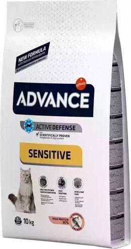 Сухой корм для кошек Advance Sensitive с лососем и рисом - фото