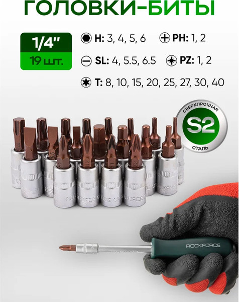 Универсальный набор инструментов RockForce RF-41082-5 GOLD