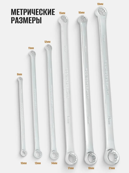 Набор ключей RockForce RF-50622P