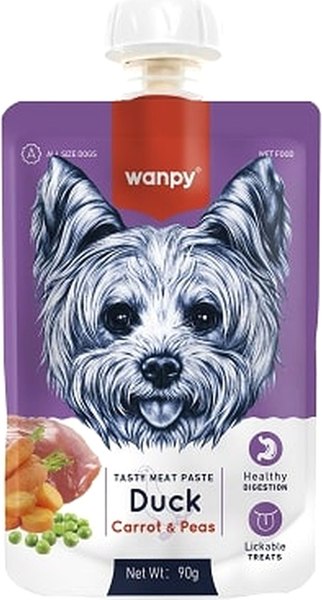Лакомство для собак Wanpy Мясное пюре из утки - фото