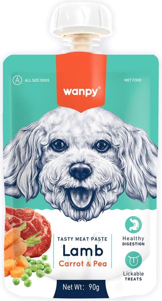Лакомство для собак Wanpy Мясное пюре из ягненка - фото