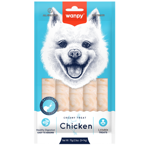 Лакомство для собак Wanpy Крем нежное пюре из курицы