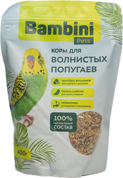 Корм для птиц Bambini Pets Для волнистых попугайчиков