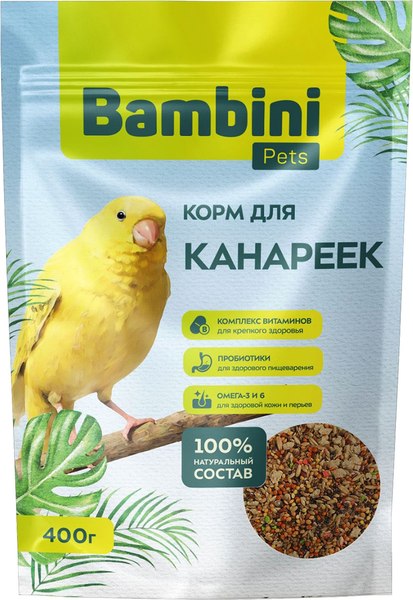 Корм для птиц Bambini Pets Для канареек - фото