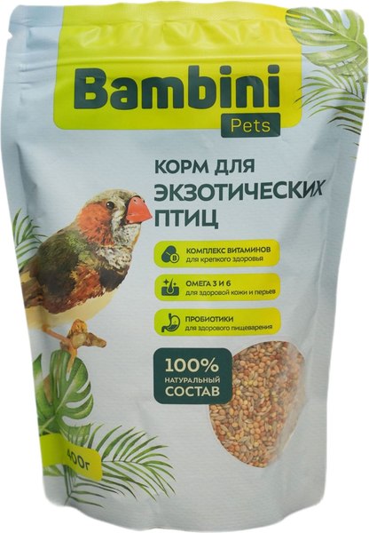 Корм для птиц Bambini Pets Для экзотических птиц - фото