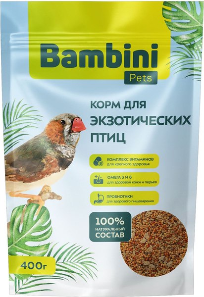 Корм для птиц Bambini Pets Для экзотических птиц