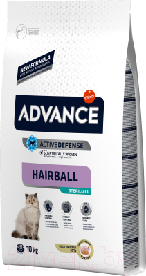 Сухой корм для кошек Advance Sterilized Hairball (10кг) - фото