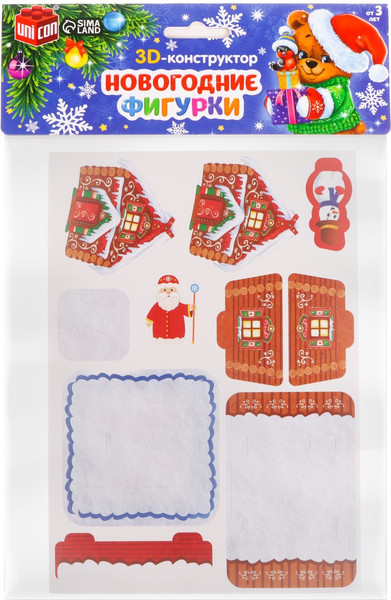 Конструктор Unicon Дом деда мороза / 3564567 - фото