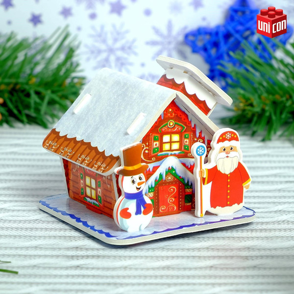 Конструктор Unicon Дом деда мороза / 3564567