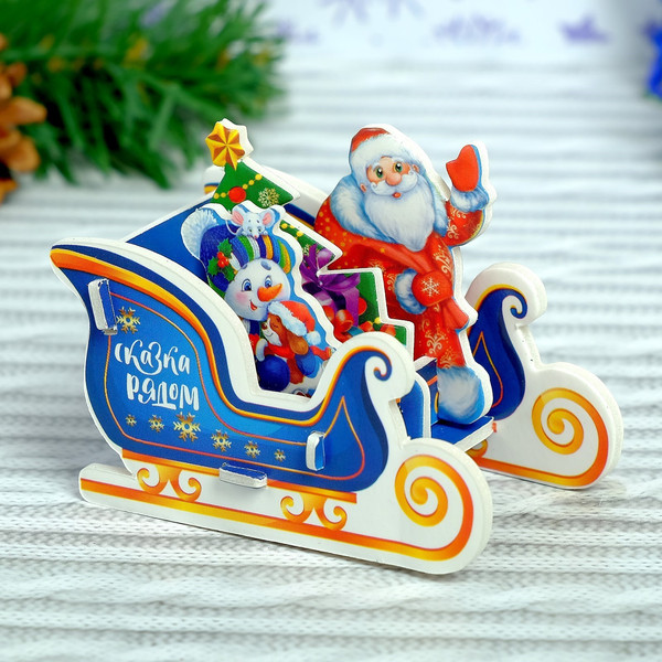 Конструктор Unicon Сани Деда Мороза / 3564572