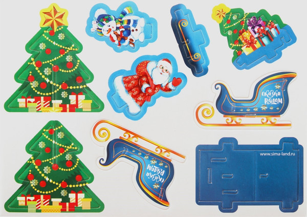 Конструктор Unicon Сани Деда Мороза / 3564572