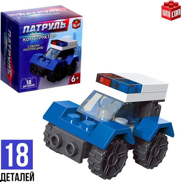 Конструктор Unicon Патрульная машинка / 9226520