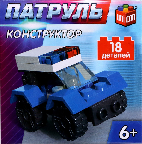 Конструктор Unicon Патрульная машинка / 9226520