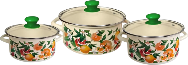 Набор кастрюль КМЗ Цитрус-1-Экстра  - фото