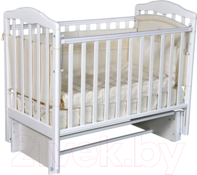 Детская кроватка Антел Алита-3/5 (белый) - фото