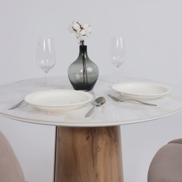 Обеденный стол LEPREMO AV 2317 МДФ+керамика 900