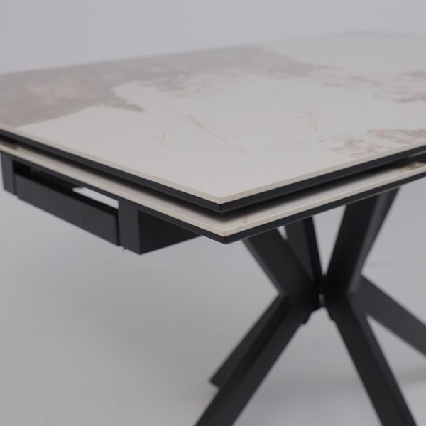 Обеденный стол LEPREMO AV 2111 МДФ+керамика раздвижной 1200-1800x800