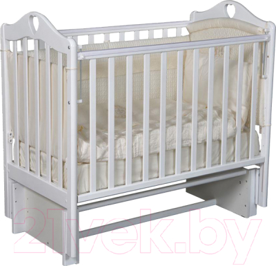 Детская кроватка Антел Каролина-3/5 (белый) - фото