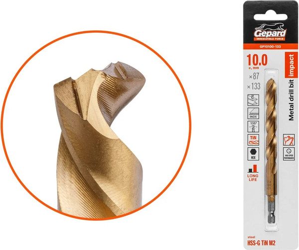 Сверло Gepard По металлу / GP10100-133