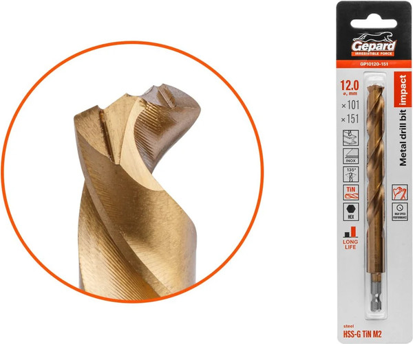 Сверло Gepard По металлу / GP10120-151