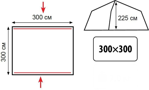 Палатка Tramp Bungalow Lux Sand / TRT-128