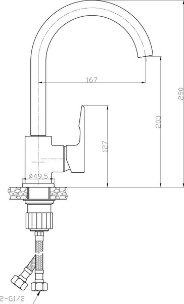 Смеситель AV Engineering AVFOB4-A315-205