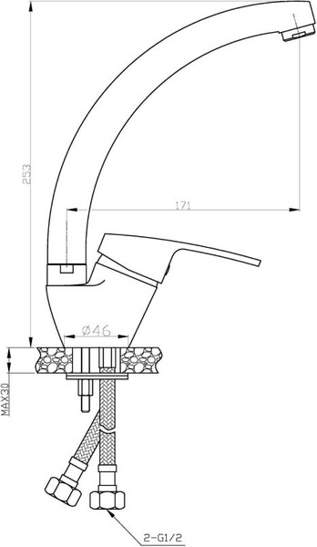 Смеситель AV Engineering AVFCB4-A151-202