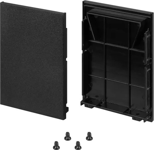 Заглушка для профиля Arlight LINE-5075-HONEYCOMB BLACK глухая / 044882 - фото