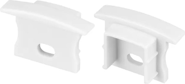 Заглушка для профиля Arlight LINE-2315-F с отверстием WHITE / 044266 - фото