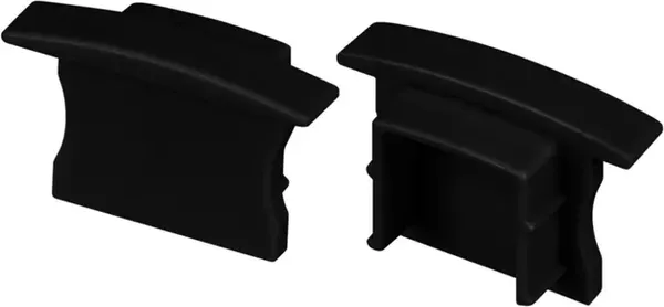 Заглушка для профиля Arlight LINE-2315-F глухая BLACK / 044279 - фото