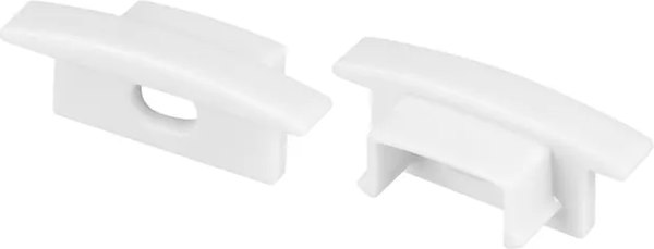 Заглушка для профиля Arlight LINE-2308-F с отверстием WHITE / 044238 - фото