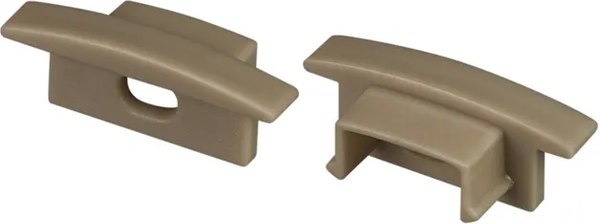 Заглушка для профиля Arlight LINE-2308-F OLIVE GREY с отверстием / 038637 - фото