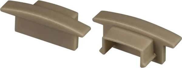 Заглушка для профиля Arlight LINE-2308-F OLIVE GREY глухая / 038636 - фото