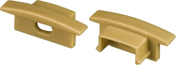 Заглушка для профиля Arlight LINE-2308-F GOLD с отверстием / 039999 - фото