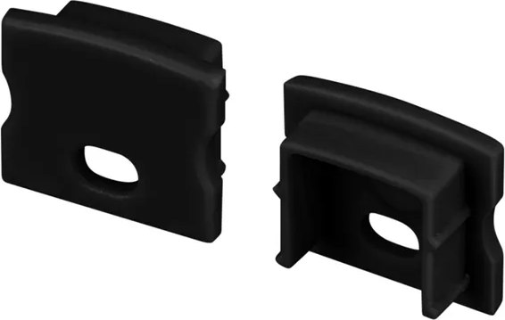 Заглушка для профиля Arlight LINE-1715 с отверстием BLACK / 044277 - фото