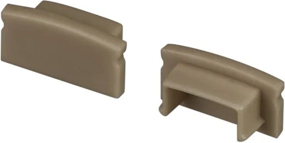 Заглушка для профиля Arlight LINE-1708 OLIVE GREY глухая / 038633 - фото