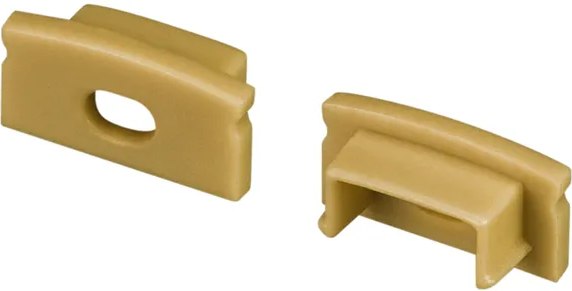 Заглушка для профиля Arlight LINE-1708 GOLD с отверстием / 039993 - фото