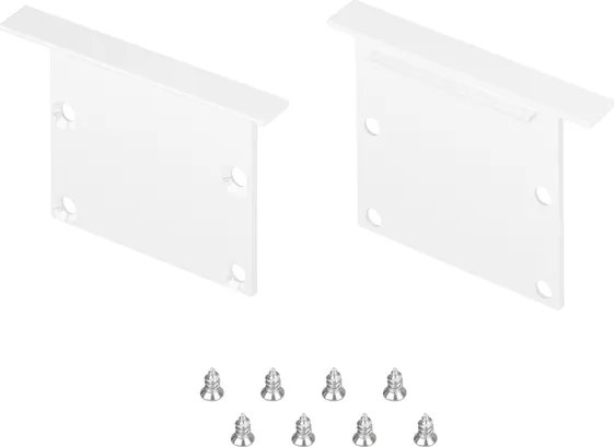 Заглушка для профиля Arlight LINIA49-F-S WHITE глухая / 041882 - фото