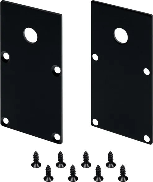 Заглушка для профиля Arlight LINE-S-3667 BLACK с отверстием / 042915 - фото