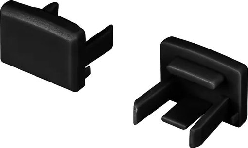 Заглушка для профиля Arlight PIK-1007 черная глухая / 045495 - фото