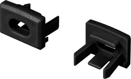 Заглушка для профиля Arlight PIK-1007 черная с отверстием / 045496 - фото